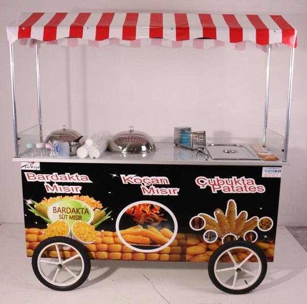 Cemko Çubukta Patates Koçan Mısır Ve Bardakta Mısır Arabası (Model Kayseri) 65X180 - Image 1