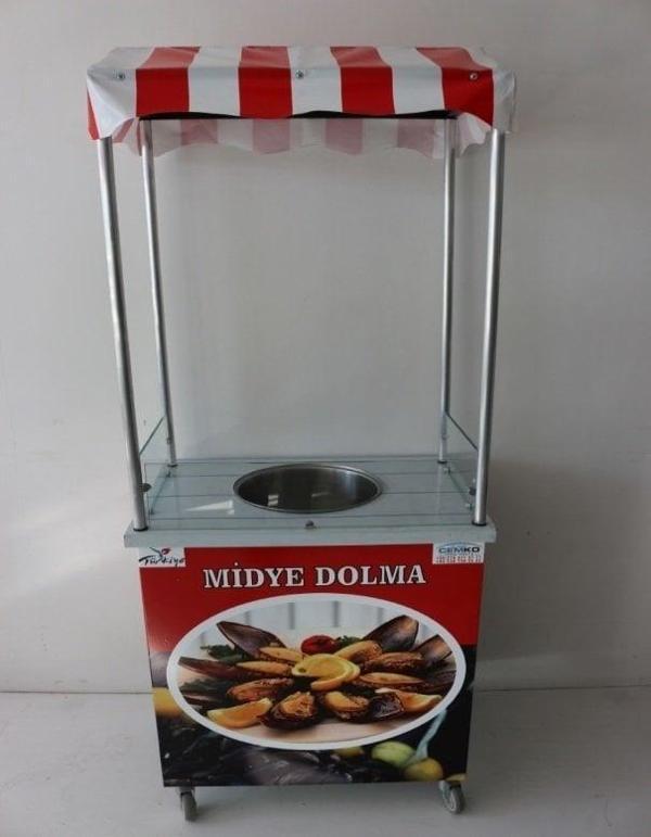 Cemko Isıtmalı Midye Dolma Arabası (Model İstinye) 50X70 - Image 1
