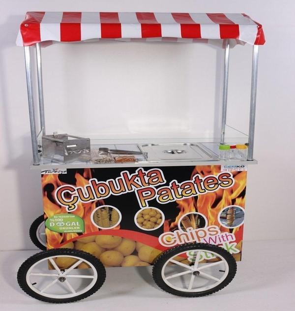 Cemko Tekerlekli Çubukta Patates Arabası (Model Side) 60X100 Tüplü Model - Image 1