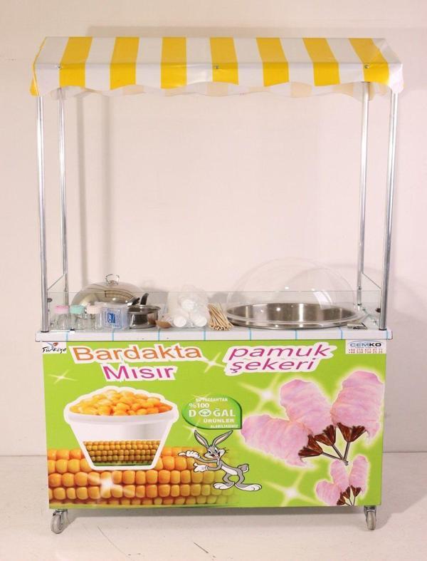 Cemko Pamuk Şeker Ve Bardakta Mısır Arabası (Model Konya) - Image 1