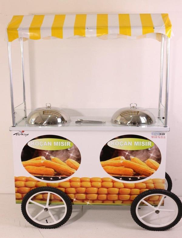 Cemko Çift Kazanlı Koçan Mısır Arabası (Model Isparta) 60X120 - Image 1