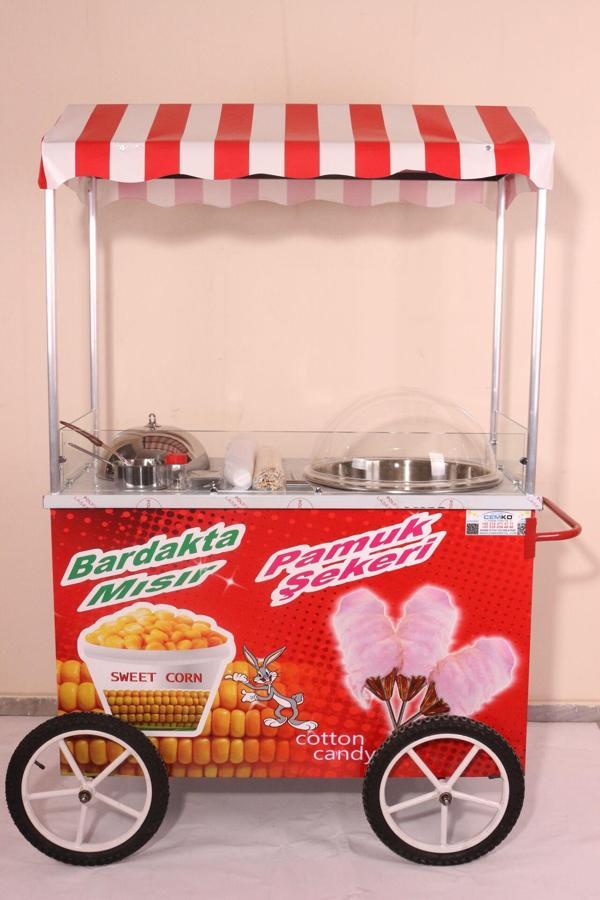 Cemko Pamuk Şeker Ve Bardakta Mısır Arabası 60X120 (Model Mardin) - Image 1