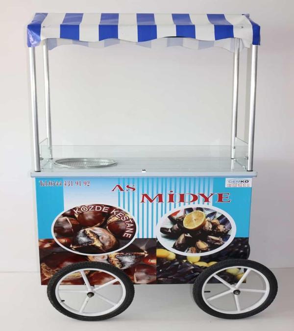 Cemko Midye Ve Közde Kestane Arabası (Model Balçova) - Image 1