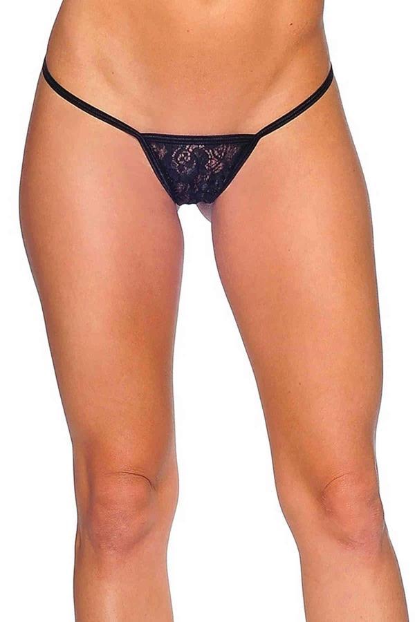 Siyah Dantelli Tanga TM1164 - Image 1