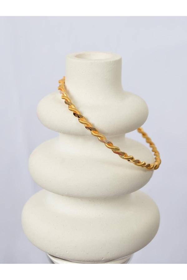 Kado Kuyumculuk 8 Gr (Gram) 22 Ayar 2'Li Paftalı Burma Bilezik - Image 1