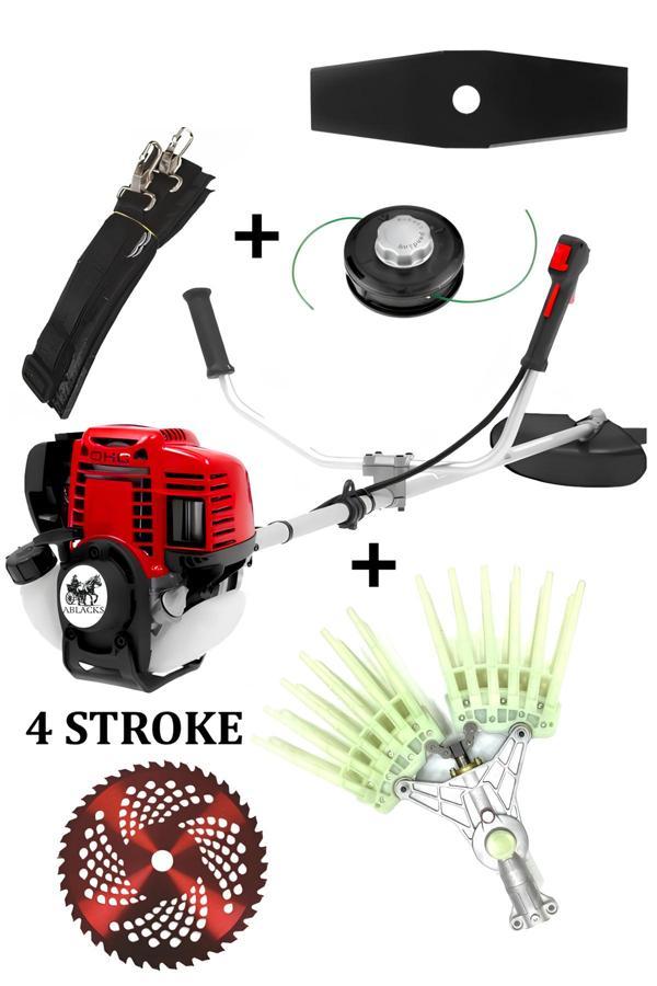 4 Zamanlı Profesyonel Yan Tırpan + Tırnaklı Silkeleme Aparatı - Image 1