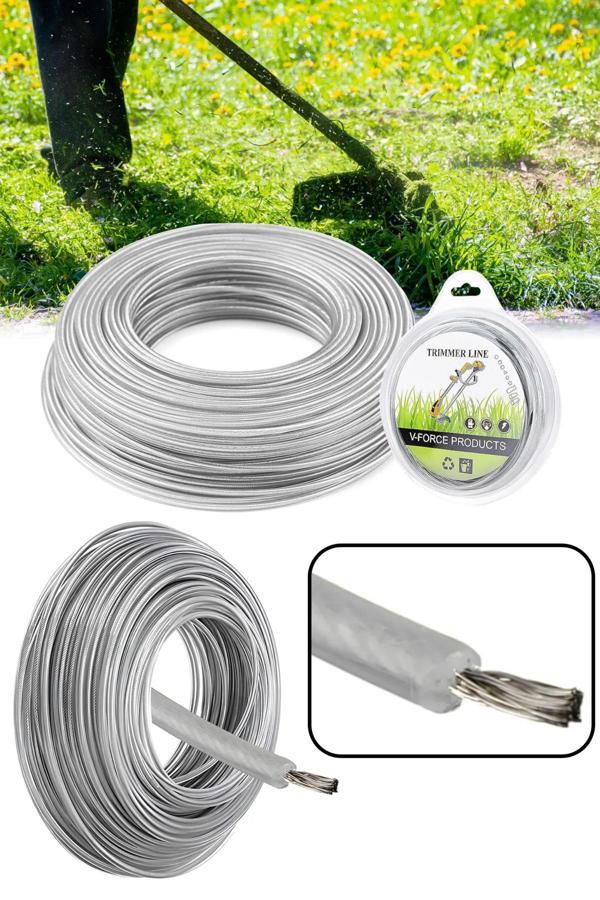 Universal Çelik Telli 3.0 MM 25 Metre Tırpan Misinası - Image 1