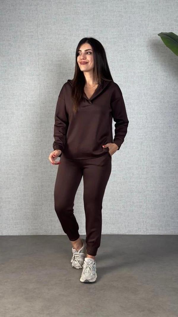 MDB Kadın Uzun Kollu Kapüşonlu Ikili Takım - Image 1