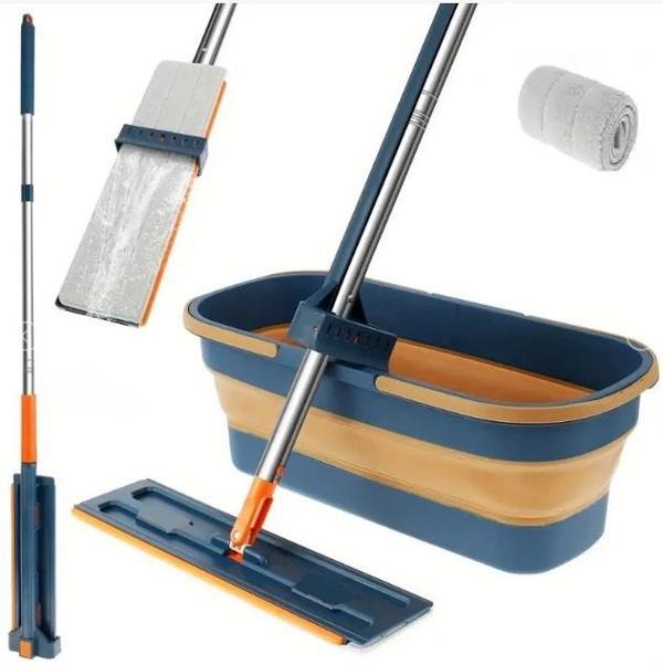 MDB Katlanabilir Temizlik Mopu ve Tekerlekli Kova Seti - Image 1