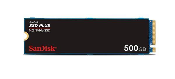 SanDisk SSD Plus 500GB 2400MB-1500MB M.2 PCIe Gen 3.0 NVMe SSD Bellek SDSSDA3N-500G-G26 - Image 1