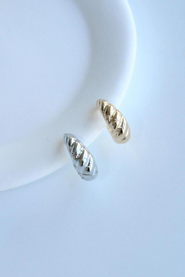 Burgu Tasarım Sıkıştırmalı Earcuff Kıkırdak Küpe - Image 1