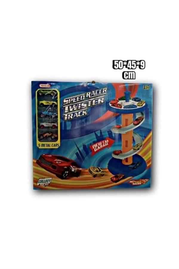 TOYSAN RACER GARAJ - 5 METAL CARS - Image 1