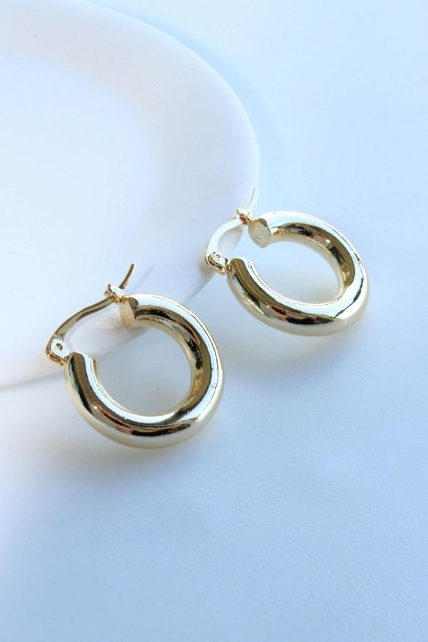 Classica Halka Model Kadın Küpe - Image 1