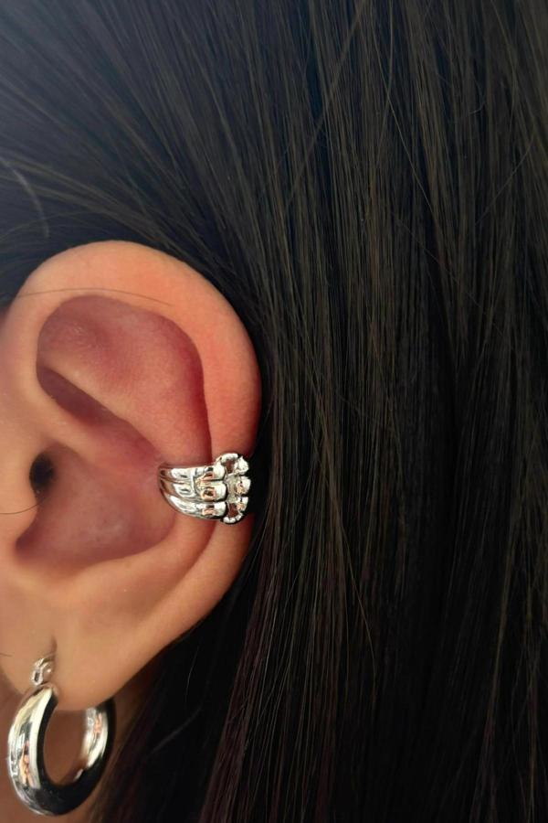 Çoklu Görünüm Kadın Sıkıştırmalı Earcuff Kıkırdak Küpe - Image 1