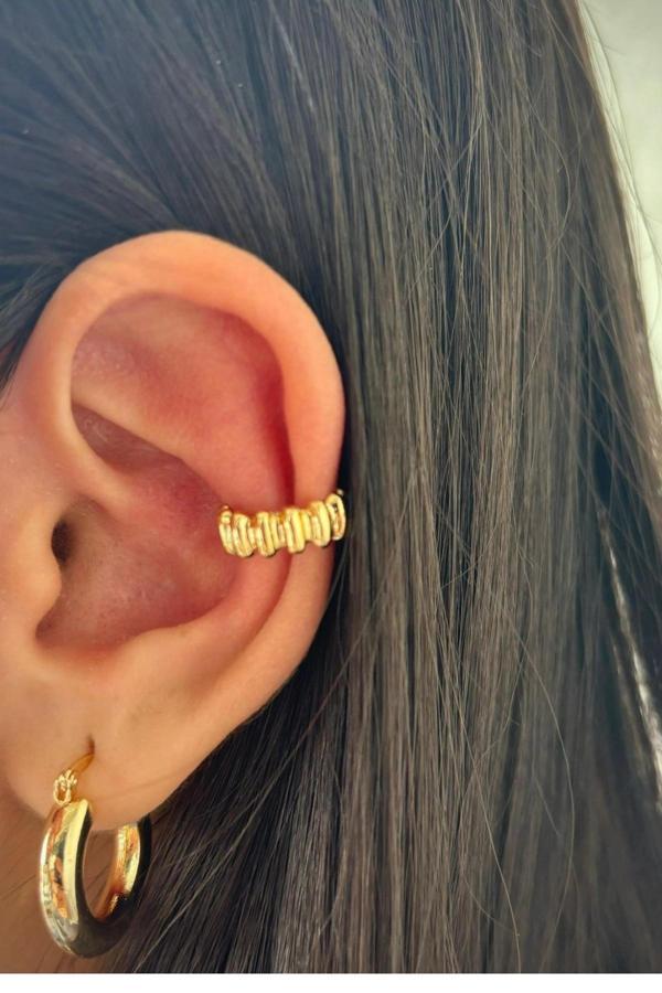 Kadın Sıkıştırmalı Earcuff Kıkırdak Küpe - Image 1