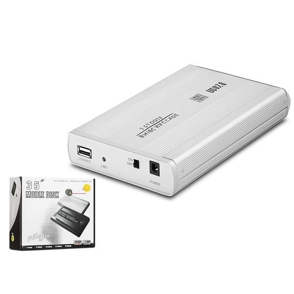 Hadron HDX1753 SATA3 3.5" USB 2.0 Kablolu Metal Kasa Hard-Disk Kutusu - Metalik Gri - Image 1