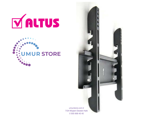 Altus AL43 FHD 6023 Dahili Uydu Alıcılı 37-55 inç Uyumlu Televizyon Duvar Askı Aparatı - Image 1