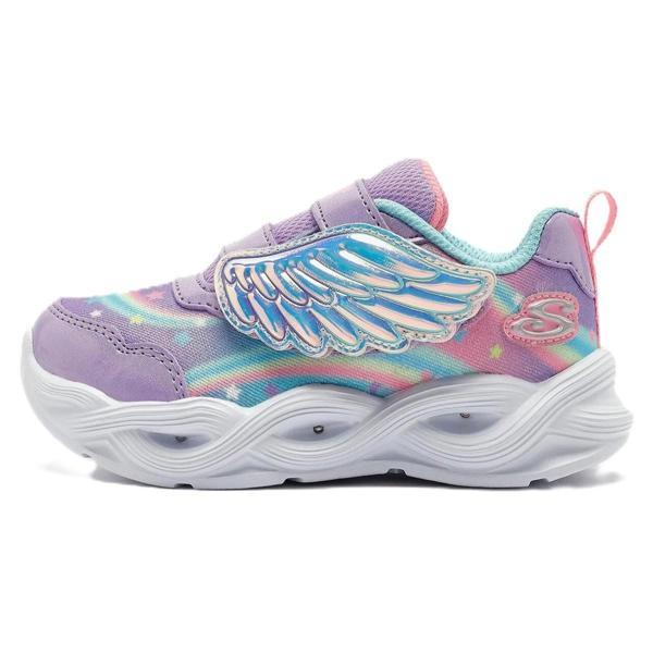 Skechers Twisty Glow Kids Sneaker Işıklı Cırtlı Çocuk Ayakkabısı Mor - Image 1
