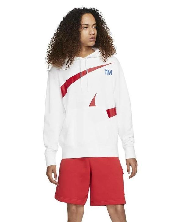 NIKE SWOOSH PULLOVER ERKEK SWEATSHIRT DD6011-100 - Image 1