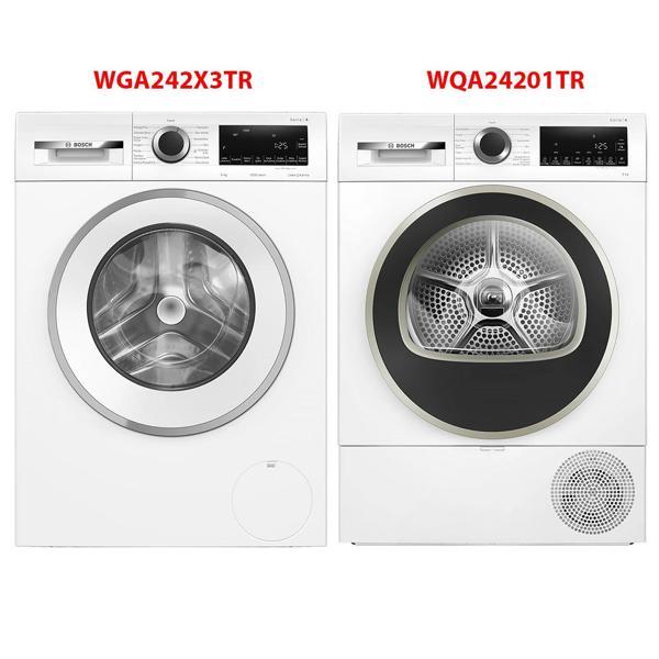 Bosch WGA242X3TR - WQA24201TR 9 Kg Çamaşır Kurutma Makinesi 2'li Set - Image 1