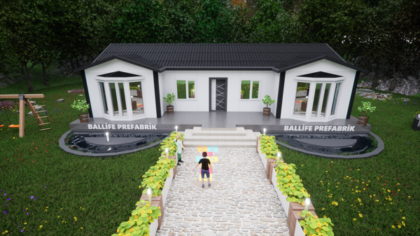 BALLİFEPREFABRİK 98 M2 STANDART PREFABİK KONUT - Image 1