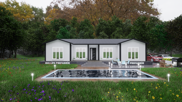 BALLİFEPREFABRİK 129 M2 STANDART PREFABRİK KONUT - Image 1