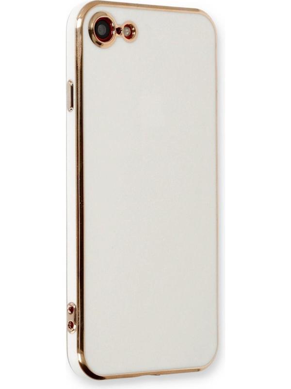  iPhone 7/8/SE 2022 Kılıf Kenar Detaylı Yumuşak Parlak Silikon - Image 1