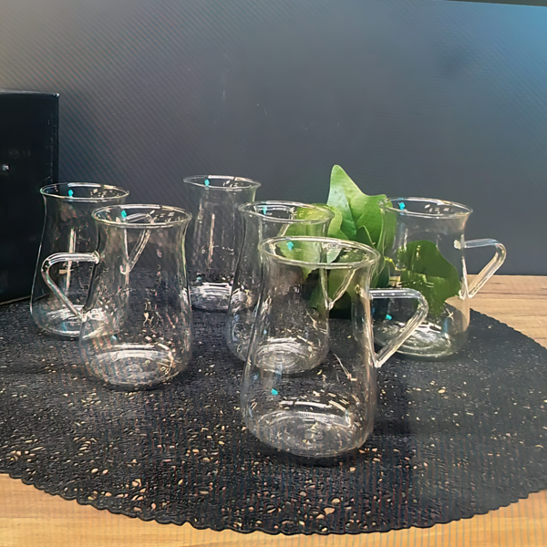 PASABAHCE GLS 147 GALSSCOM CAY BARDAGI BOGUMLU 6LI - Image 1