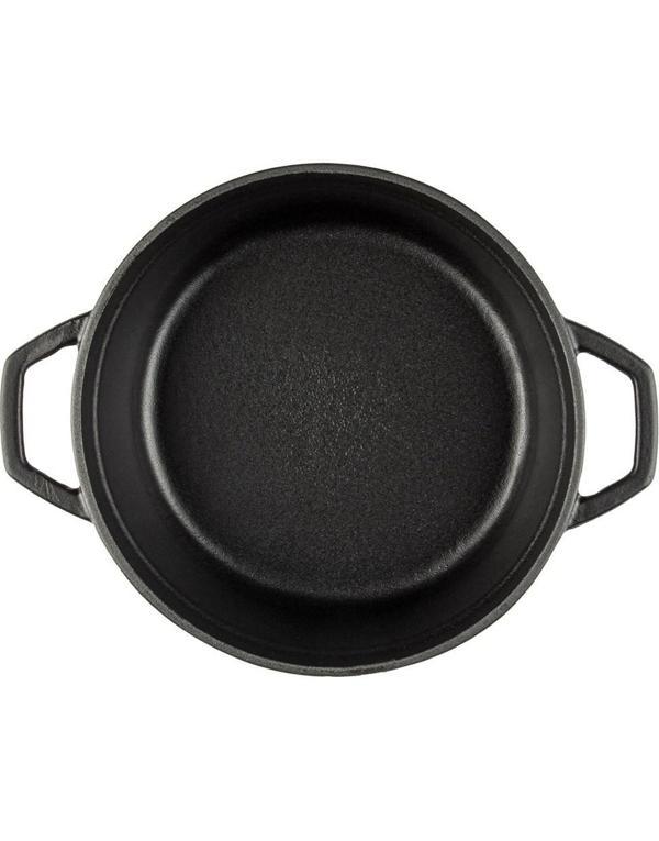 Hosse Demir Döküm 28 cm Kısa Tencere - Siyah (Hsykt-28-Syh) - Image 1