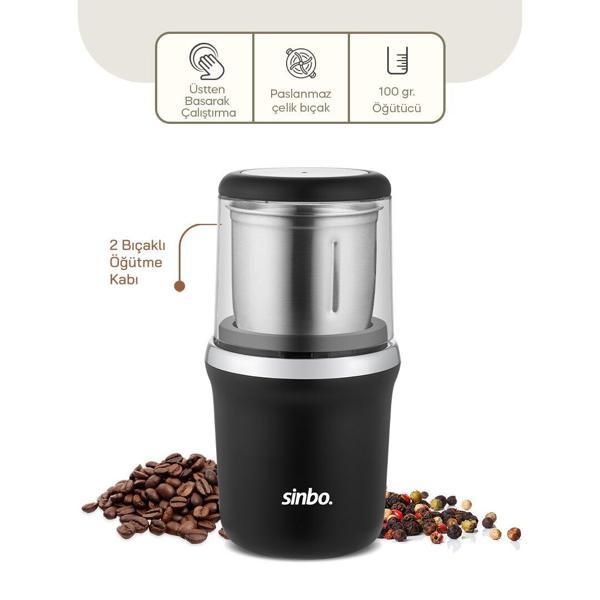 KROM KENAR KAHVE - BAHARAT ÖĞÜTÜCÜ ÇELİK BIÇAK - Ö.HAZNESİ=100GR 200W BAS ÇALIŞTIR KAPAK=MİKA PLS SCM-2997 (2818) - Image 1