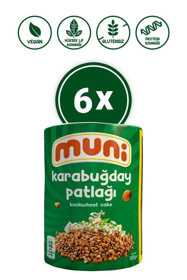Muni Glutensiz Karabuğday Patlağı 100 Gr 6'Lı - Image 1
