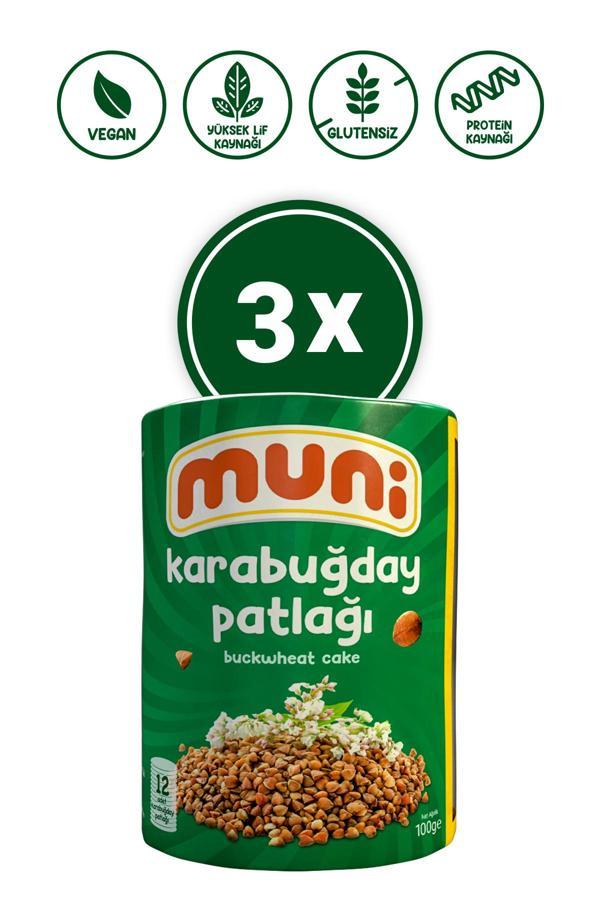 Muni Glutensiz Karabuğday Patlağı 100 Gr 3'Lü - Image 1