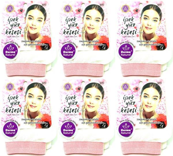 Derma Naturel İpek Yüz Kesesi MS-31 (6 Lı Set) - Image 1