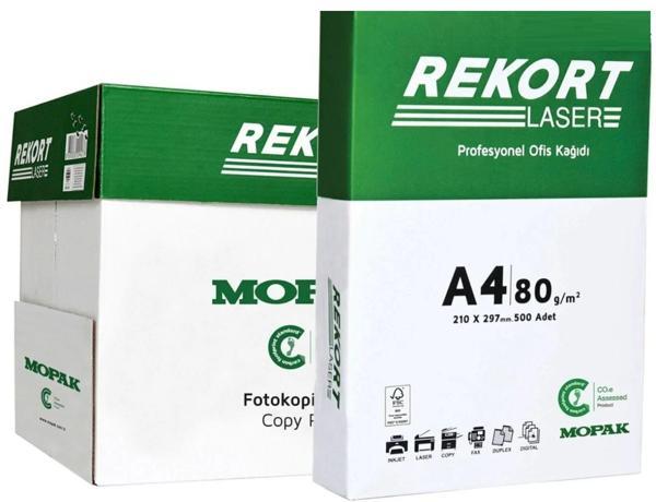 Mopak Rekort A4 80GR/M2 Fotokopi Kağıdı 17500 Adet (35PK*500) - Image 1