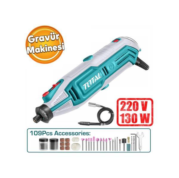 Total 130 W Gravür Makinası Tg513326e Mini Dremel Testere Kesme Makine Kömürlü  - Image 1