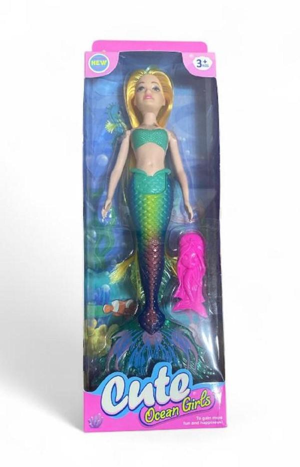 30 cm Işıklı Deniz Kızı Manken Bebek 3731 - Image 1