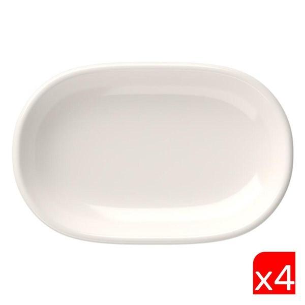 Tabak Evi Porselen Magnus Oval Kayık Tabak 27,50x17,50x3cm 4 LÜ - Image 1