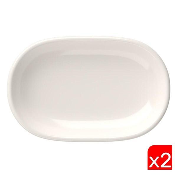 Tabak Evi Porselen Magnus Oval Kayık Tabak 27,50x17,50x3cm 2 Lİ - Image 1