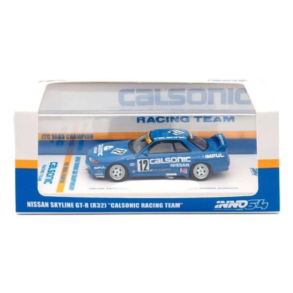 Inno 1:64 Nissan Skyline GT-R (R32) ''CALSONIC RACING TEAM'' JTC 1993 - Image 1