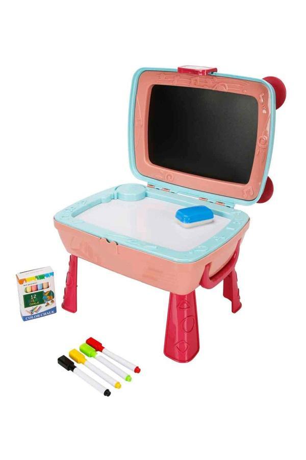 4in1 Çantalı Çizim Tahtası | Taşınabilir Çocuk Çizim Masası | Eğitici Oyuncak Seti - Image 1