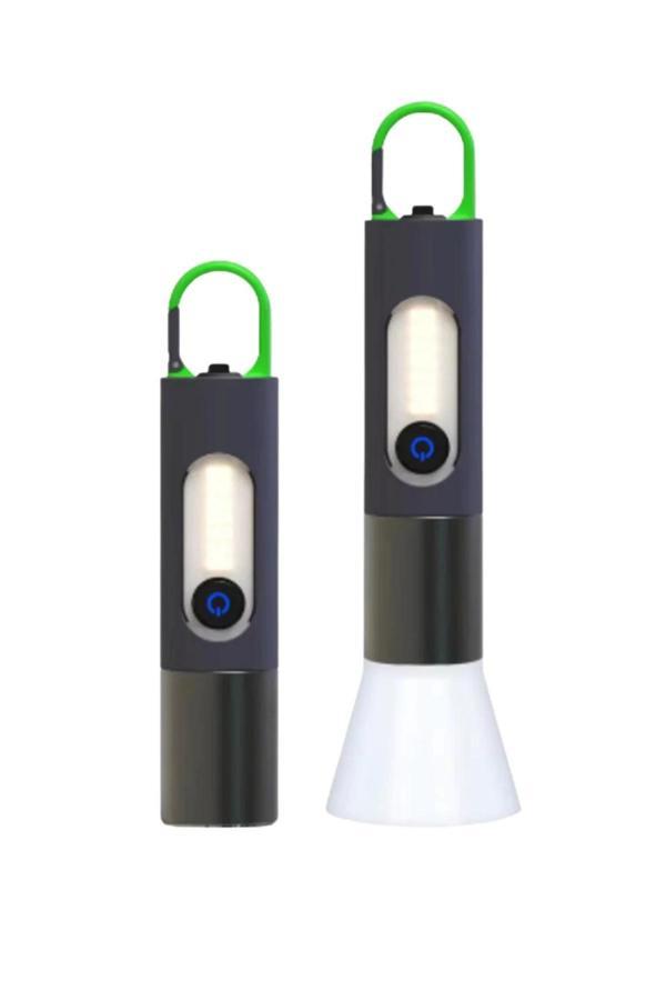 Hepu HP-836 Su Geçirmez Uzun Menzilli LED El Feneri  5730 LED 5V USB Şarjlı Taşınabilir Askılı Tasar - Image 1