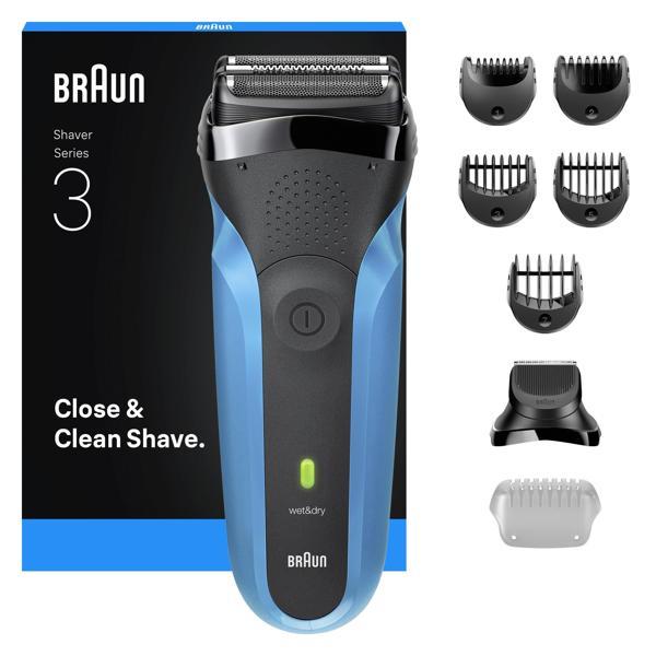 Braun Series 3 Elektrikli Sakal Şekillendirici ve Tıraş Makinesi, Islak ve Kuru, 310BT - Image 1
