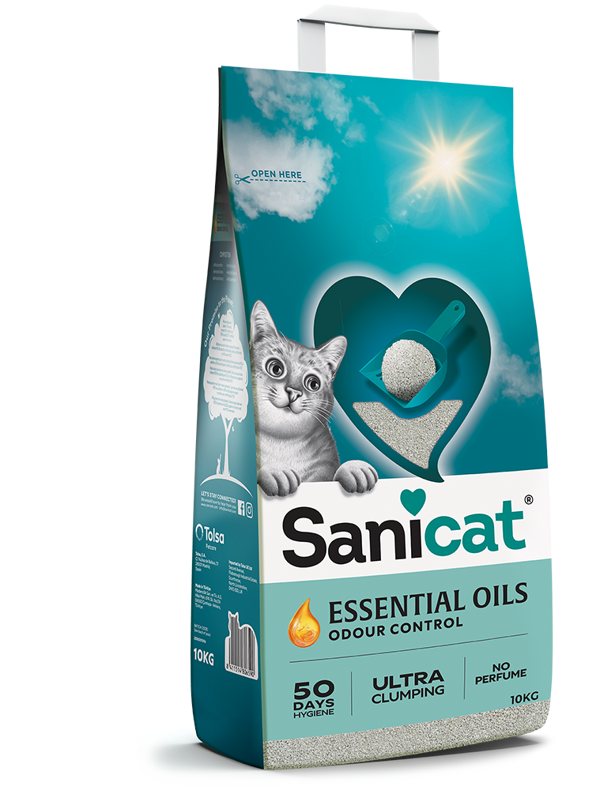 Sanicat Essential Oils Kokusuz Kedi Kumu 10 Kg - Image 1