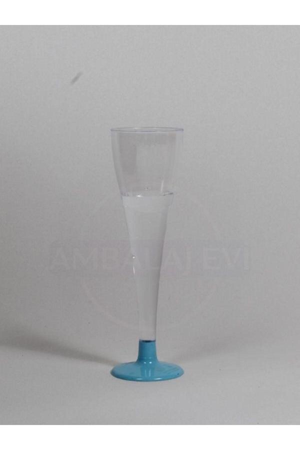 Ambalaj Evi Şampanya Bardağı 6 Adet Mavi Mika Şampanya Kadehi Yılbaşı Sofra Ürünleri Bride To Be Kadeh - Image 1