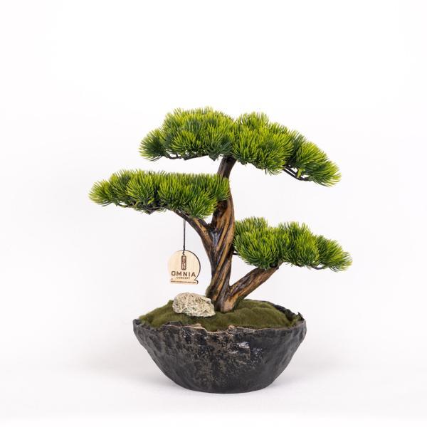 Calipso Bonsai-3 Masaüstü Kullanıma Uygun Mini Yapay Bonsai Ağacı - 30x40 Cm - Image 1