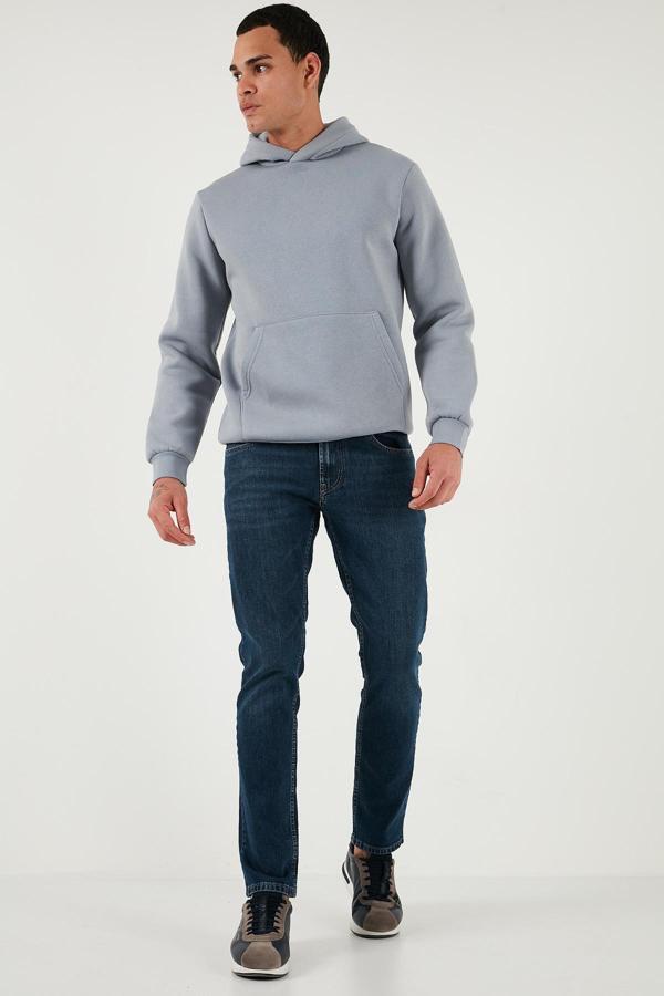 Buratti Pamuklu Regular Fit Normal Bel Boru Paça Jeans Erkek Kot Pantolon 2211C35PARMA MAVİ - Image 1