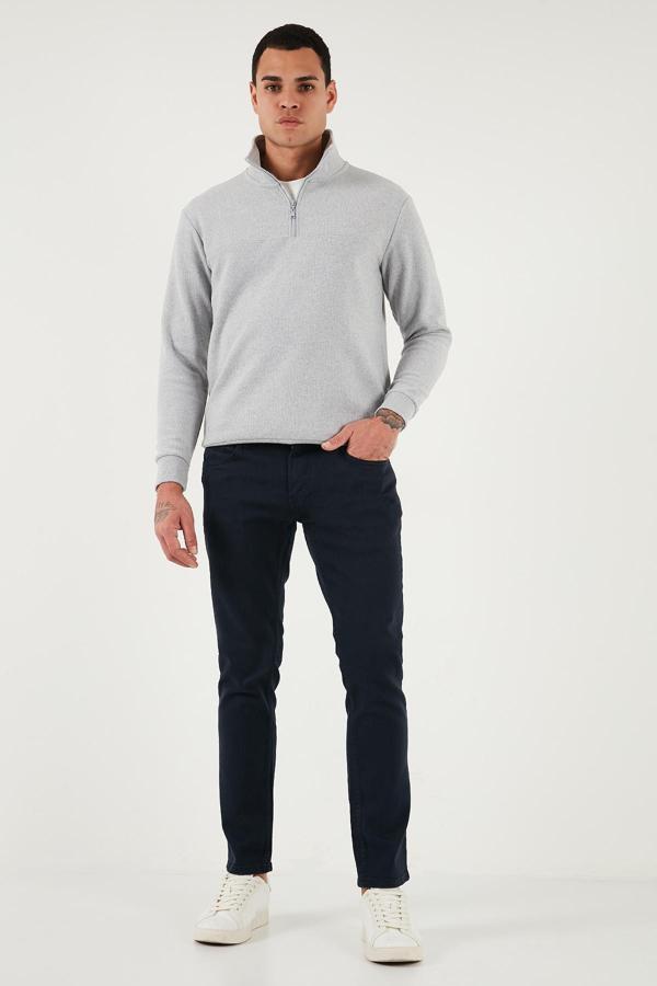 Buratti Pamuklu Regular Fit Normal Bel Boru Paça Jeans Erkek Kot Pantolon 2211C40PARMA LACİVERT - Image 1