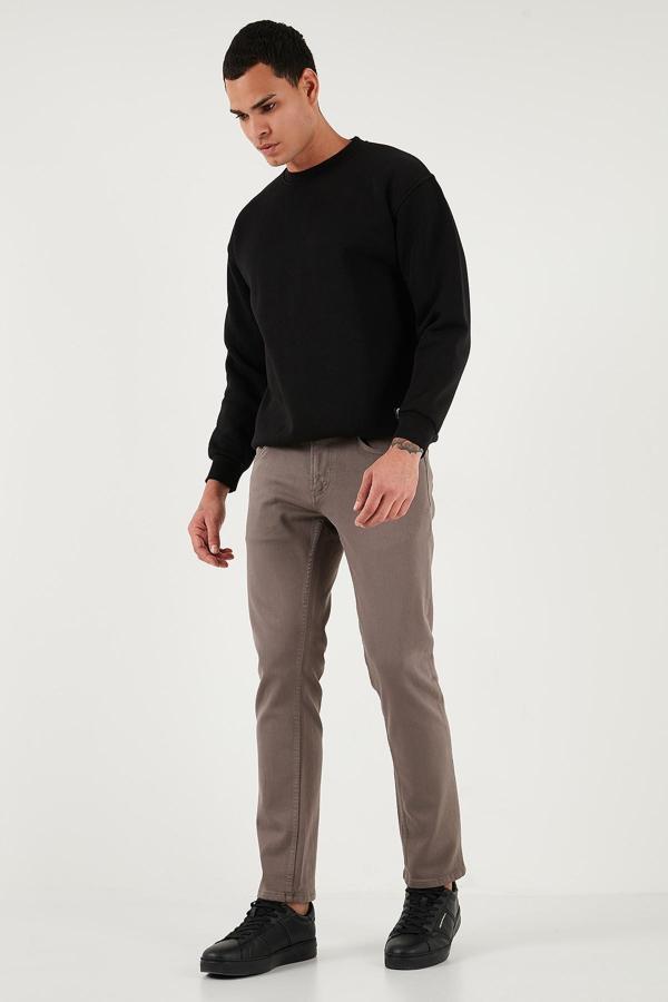 Buratti Pamuklu Regular Fit Normal Bel Boru Paça Jeans Erkek Kot Pantolon 2211C40PARMA TOPRAK - Image 1