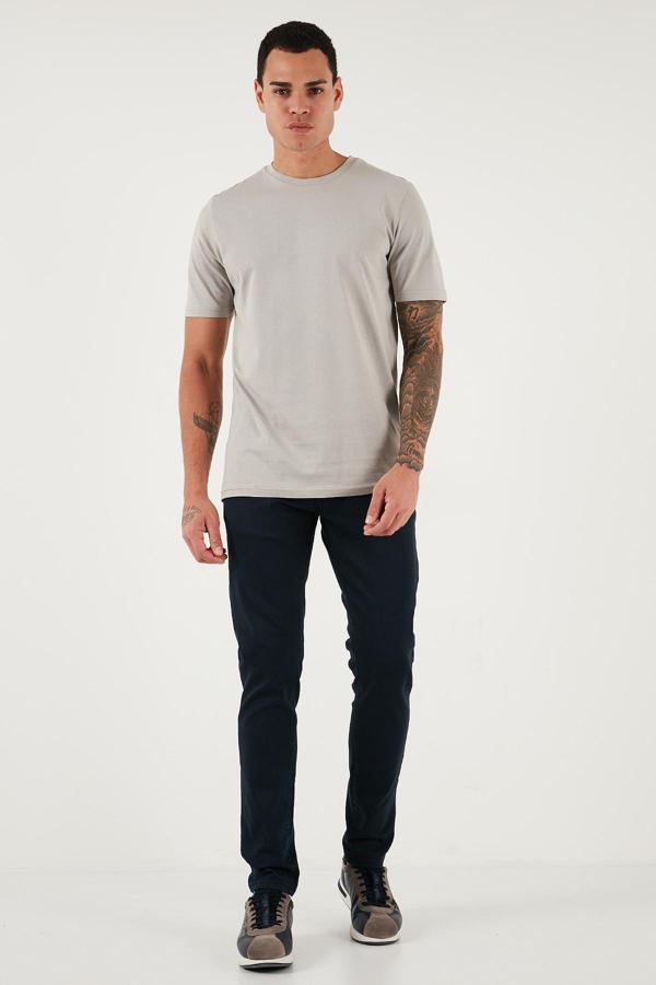 Buratti Streç Pamuklu Slim Fit Normal Bel Dar Paça Jeans Erkek Kot Pantolon 1115C24NAPOLI LACİVERT - Image 1