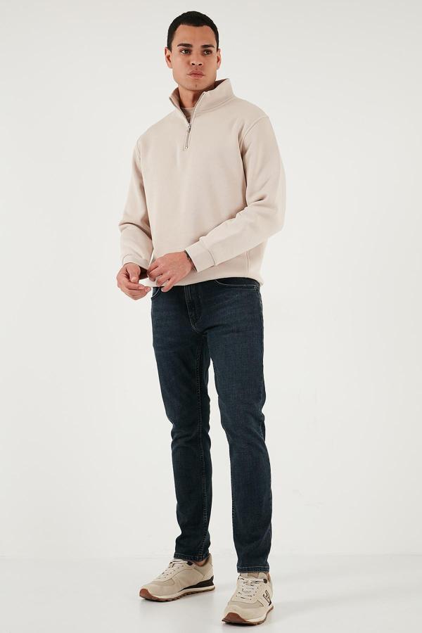 Buratti Pamuklu Slim Fit Yüksek Bel Dar Paça Jeans Erkek Kot Pantolon 3300C45TOKYO MAVİ - Image 1